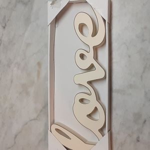 Wooden word love for decoration